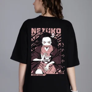 Nezuko Women Oversized Printed T-Shirt